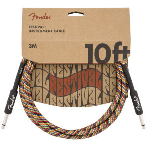 Fender Festival Hemp Rainbow 3 m Instrumentenkabel