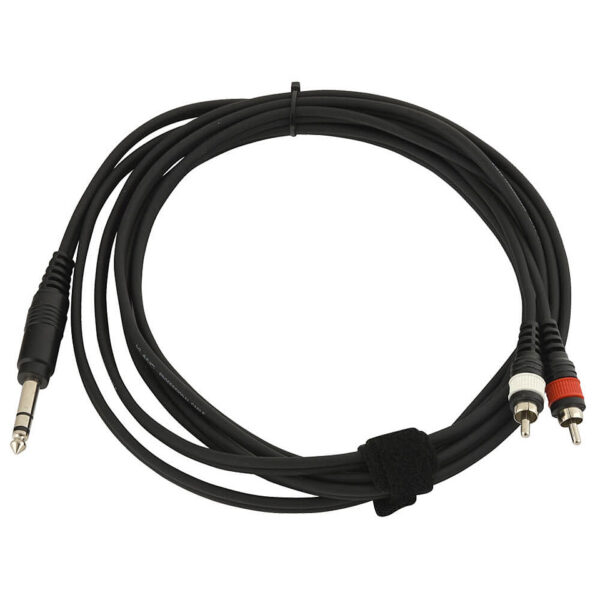 Klang Jack plug stereo - 2x Cinch 3 m Y-Kabel