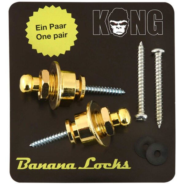 Kong Banana Locks Gold Endpin