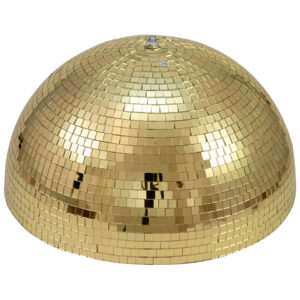 Eurolite Half Mirror Ball 50 cm gold motorized Discokugel