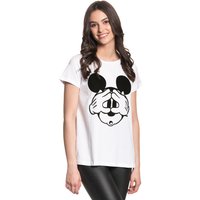 Disney Mickey Mouse Hey Mickey Damen T-Shirt weiss