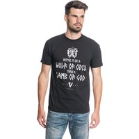 Vikings Wolf Of Odin Herren T-Shirt schwarz