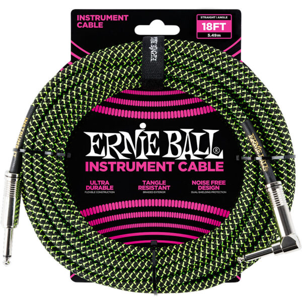 Ernie Ball EB6082 Black/Green 5