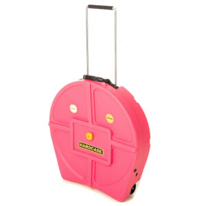 Hardcase Colored HNP9CYM22-P Padded 22" Pink Cymbal Trolley Cymbalcase