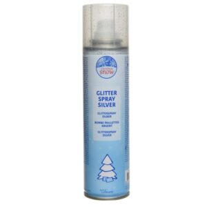 Glitterspray - Dekospray - 100ml - H: 18cm - silber