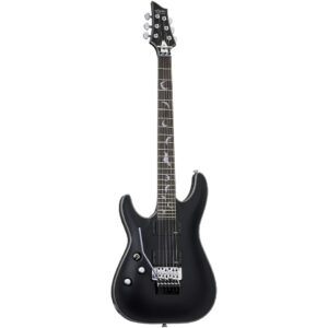 Schecter Damien Platinum 6 FR Satin Black E-Gitarre Lefthand