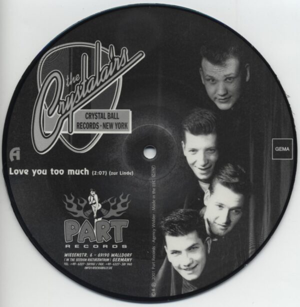 The Crystalairs - Love You Too Much - Winter In Kanada (7inch