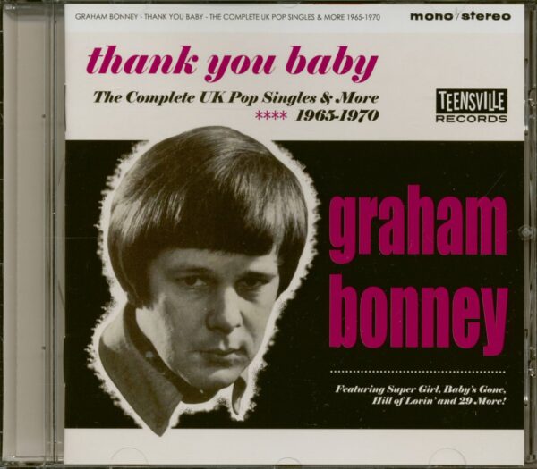 Graham Bonney - Thank You Baby - The Complete UK Pop Singles & More 1965-1970 (CD)