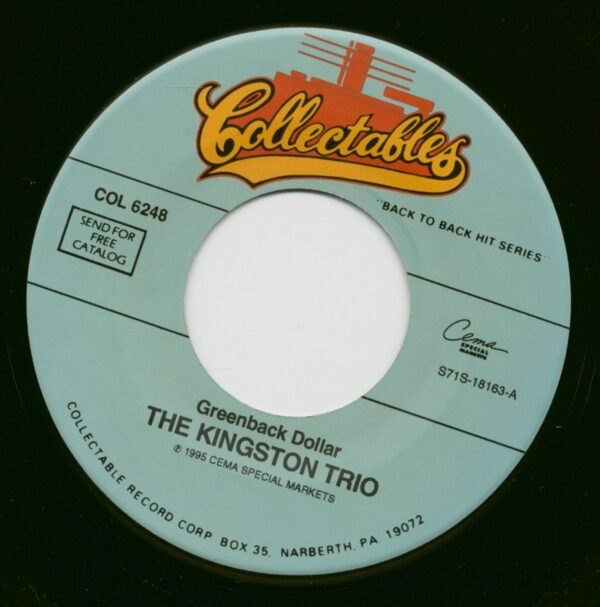 The Kingston Trio - Greenback Dollar - Reverend Mr. Black (7inch