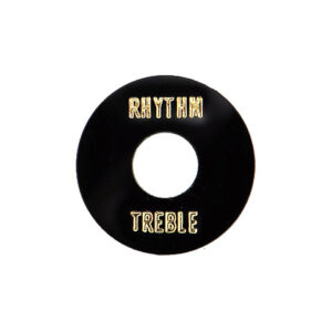 Göldo EL2PB Rhythm/Treble Plate black Abdeckplatte