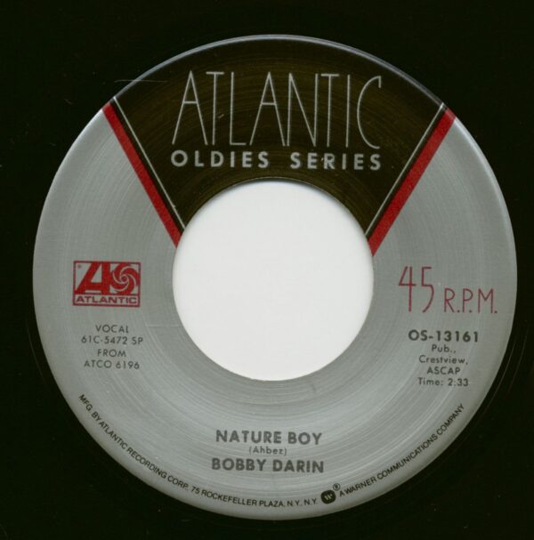 Bobby Darin - Nature Boy - You Must Have Been A Beautiful Baby (7inch