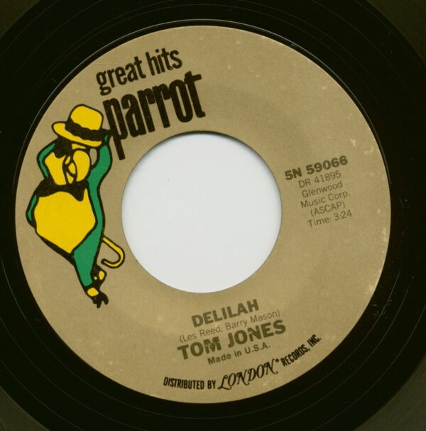 Tom Jones - Delilah - Without Love (7inch