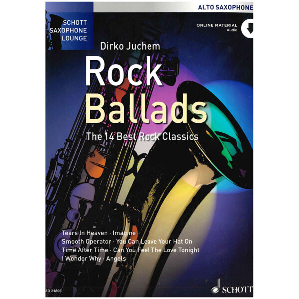 Schott Saxophon Lounge Rock Ballads Alto Sax Notenbuch