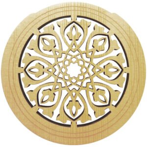 Sticky Tunes Soundhole Cover Tribal Leaves Soundholecover