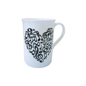 The Music Gifts Company Heart Of Notes Mug Kaffeetasse