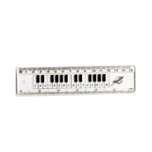 The Music Gifts Company 6 Inch Clear Keyboard Ruler Geschenkartikel