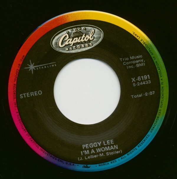 Peggy Lee - I'm A Woman - Is That All There Is? (7inch