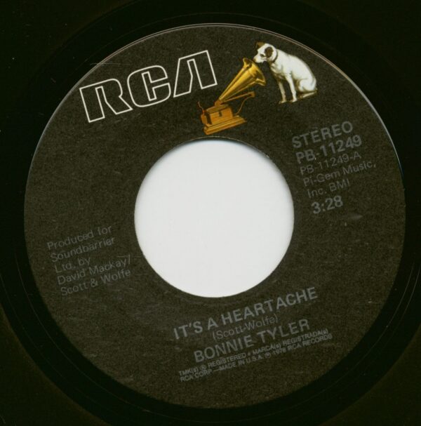 Bonnie Tyler - It's A Heartache - It's About Time (7inch