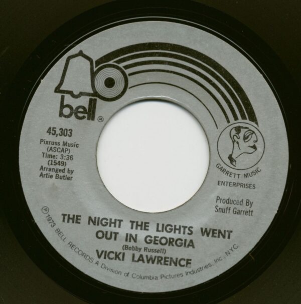 Vicki Lawrence - The Night The Lights Went Out In Georgia - Dime A Dance (7inch