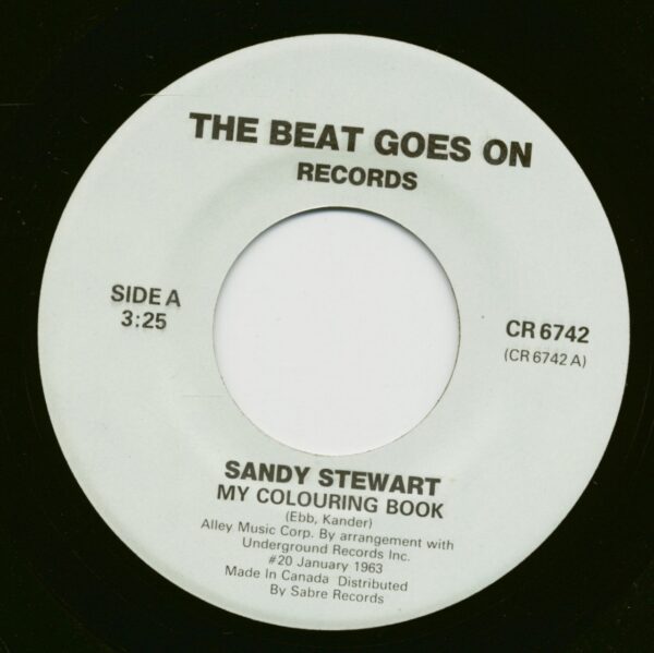 Sandy Stewart And Gary Stites - My Colouring Book - Lonely For You (7inch