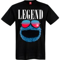 Sesamstrasse Cookie Legend Herren T-Shirt schwarz