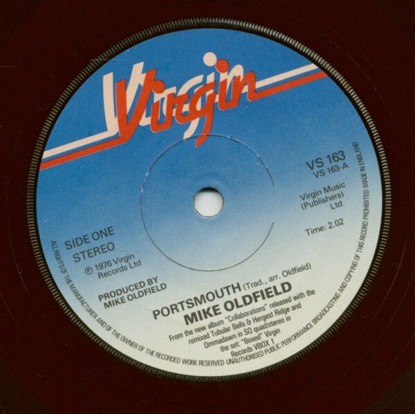 Mike Oldfield - Portsmouth - Speak (7inch