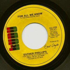 Esther Phillips - For All We Know - Fever (7inch