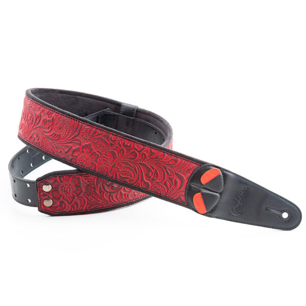 RightOn! Straps Sandokan red Gitarrengurt