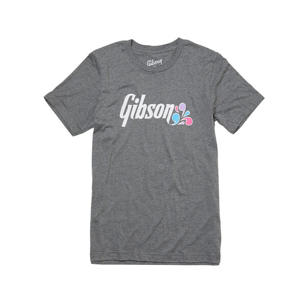 Gibson Floral Logo Grey XS T-Shirt