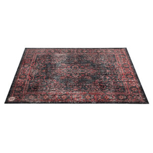 DrumNBase 185 x 160 cm Vintage Drum Mat Black Red Drum Zubehör