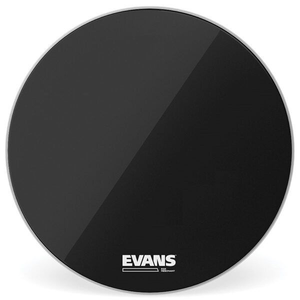 Evans EQ-3 Black 18" No Port Bass Drum Reso Head Bass-Drum-Fell