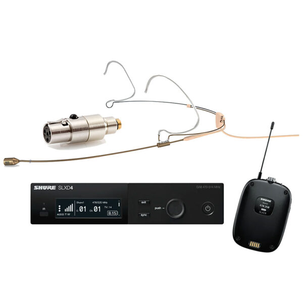 Shure SLXD DPA 4488 beige Headset Microphone Funkmikrofon