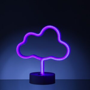 LED NEON Figur WOLKE 7 - Neonlicht - H: 23cm - Batterie oder USB Be...