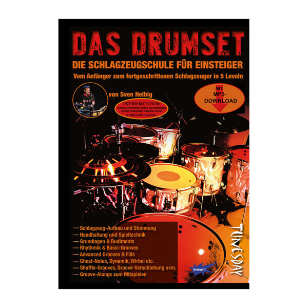 Tunesday Das Drumset - Premium Edition Lehrbuch