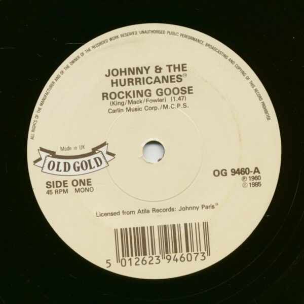 Johnny & The Hurricanes - Rocking Goose - Beatnik Fly (7inch