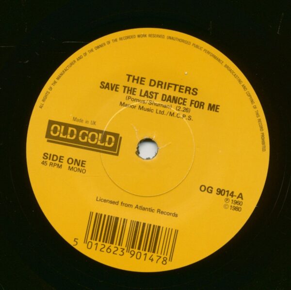 The Drifters - Save The Last Dance For Me - When My Little Girl Is Smiling (7inch