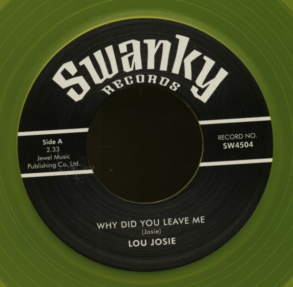 Lou Josie & Rudy Owens And The Ravens - Why Did You Leave Me - Pretty Linda - Swanky DJ Series (7inch