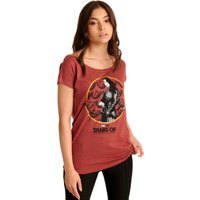 Shang-Chi Shang-Chi Katy Damen Loose-Shirt rot meliert