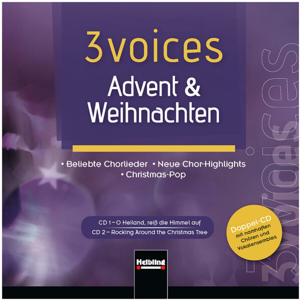 Helbling 3 Voices - Advent & Weihnachten (Doppel-CD) CD