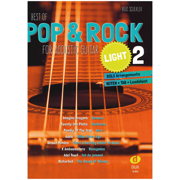 Dux Best of Pop & Rock for Acoustic Guitar light 2 Notenbuch