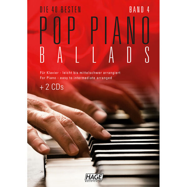 Hage Pop Piano Ballads 4 Notenbuch