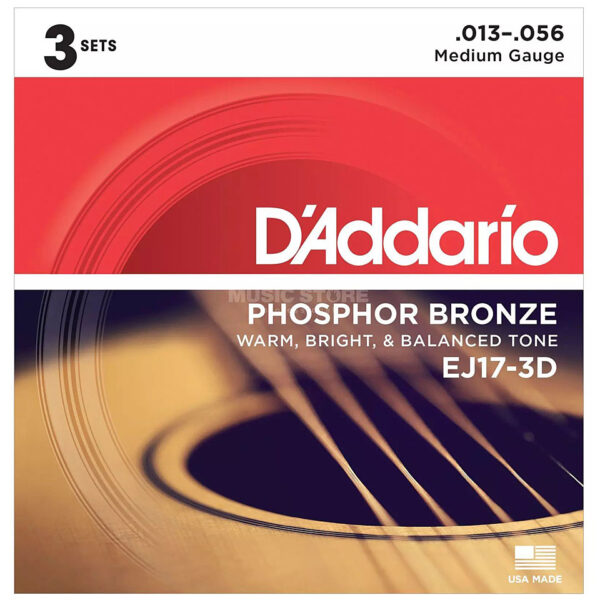 D'Addario EJ17-3D .013-056 Saiten Westerngitarre