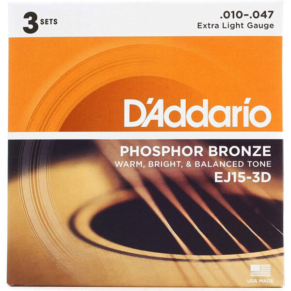 D'Addario EJ15-3D .010-047 Saiten Westerngitarre