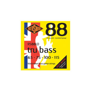 Rotosound Flatwound Black Nylon RS88LD tru bass 065-115 Saiten E-Bass