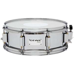 Gewa Marching Steel Snare Drum 14" x 5" Chrome Finish Kleine Trommel