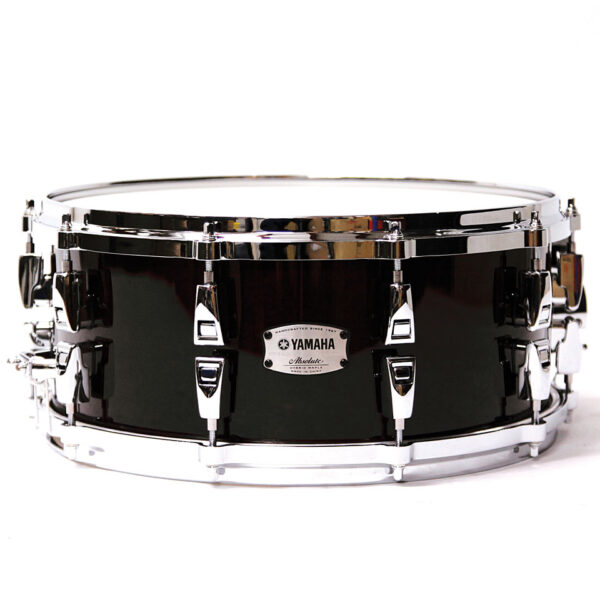 Yamaha Absolute Hybrid Maple 14" x 6" Solid Black Snare Drum Snare