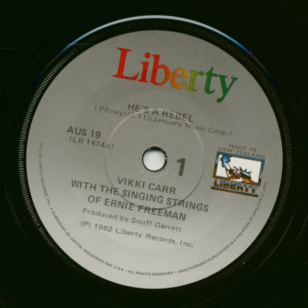 Vikki Carr - He's A Rebel - Be My Love (7inch