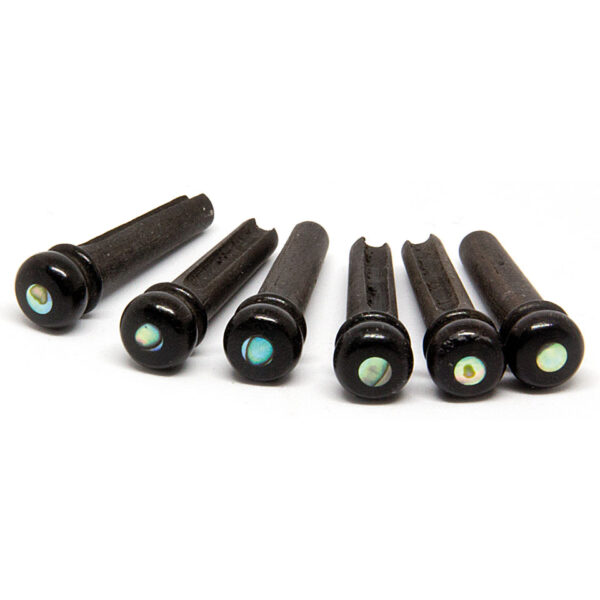 Taylor Ebony/Abalone Bridge Pins Stegstecker