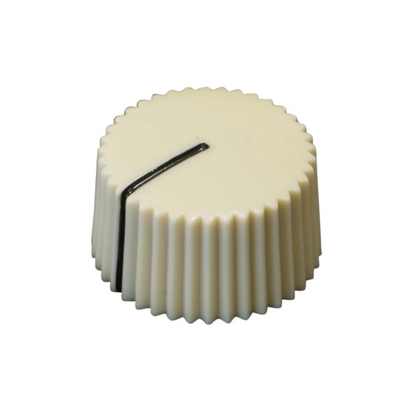 T.A.D. Fender Style Barrel Knob Cream White Ersatzteil Verstärkung