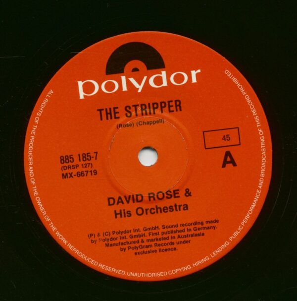 David Rose & His Orchestra - Bert Kaempfert - The Stripper - That Happy Feeling (7inch